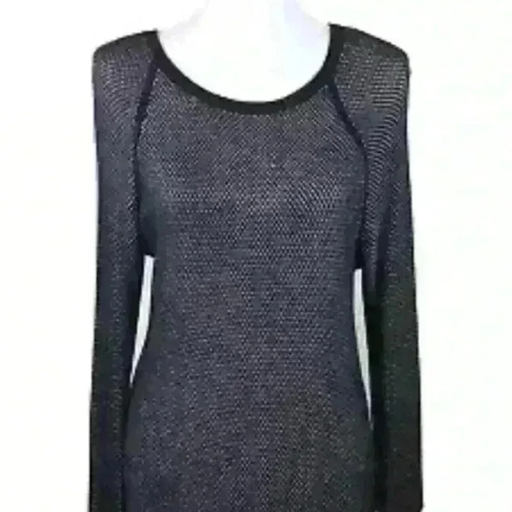 RAG & BONE /JEAN $290 Sweater Sz XS Black & White Viscose Long Sleeve Top